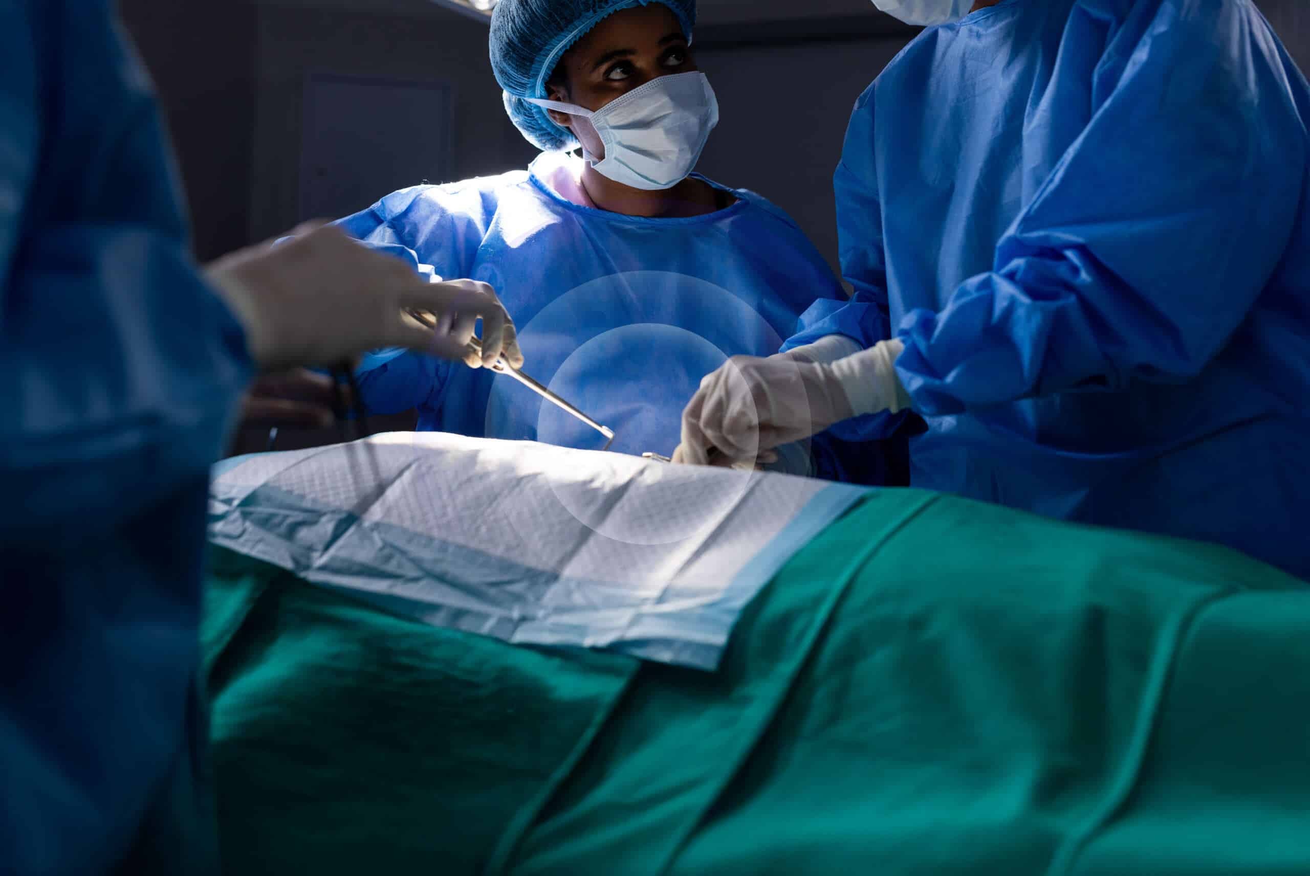 Surgical team in operating room